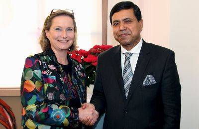 Botschafter Zafar zu Besuch bei Landtagspräsidentin Vollath © LTD/Stern Botschafter Zafar zu Besuch bei Landtagspräsidentin Vollath © LTD/Stern