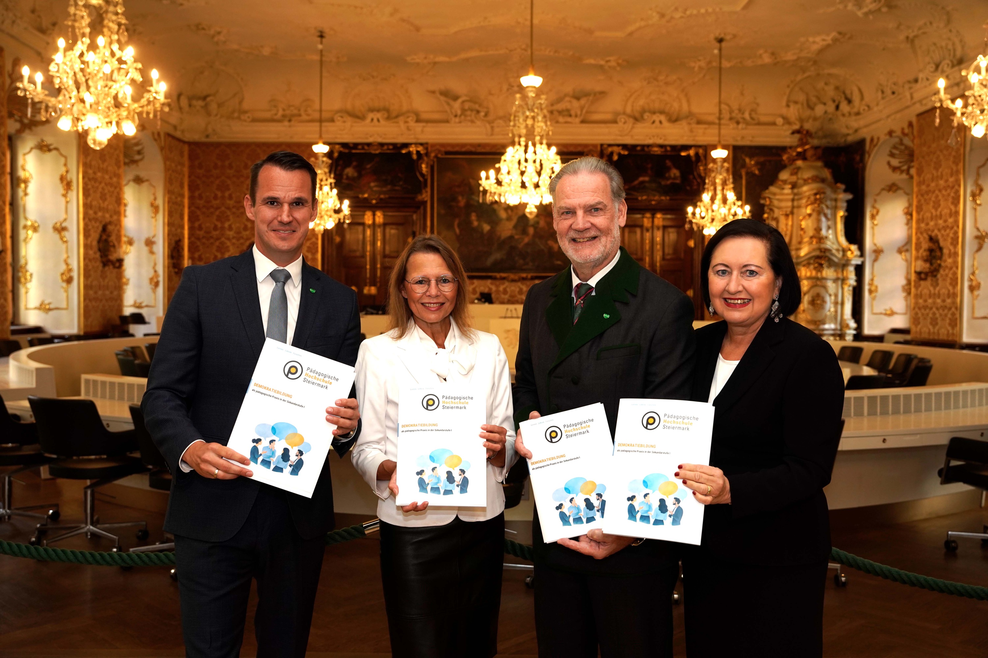 Stefan Hermann, Beatrix Karl, Gerald Deutschmann, Elisabeth Meixner
