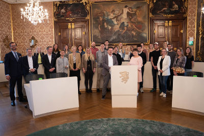 Fortbildung für Lehrkräfte direkt im Landesparlament - Gruppenfoto