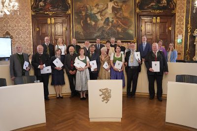 Gruppenfoto Verleihung Wartinger-Medaille